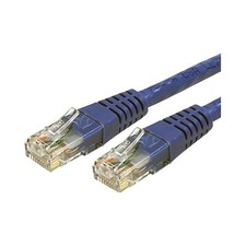 Startech C6PATCH20BL 20FT BLUE CAT6 ETHERNET CABLE RJ45 UTP PATCH CABLE GIGABIT picture