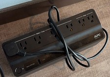 USED-APC Back-UPS 600VA 7 Outlet Battery Backup and Surge Protector Power Black picture