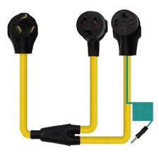 Nema 10-30P Dryer Splitter Adapter Cable, 2-in-1 Nema 10-30P 30-AMP Plug to 1... picture