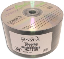 50-Pak MAM-A (Mitsui) DIGITAL-AUDIO CDR-DA Logo-top 80-Min CD-R's, #11121 picture
