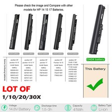 🧡LOT 30X OA03 OA04 Spare Laptop Battery For HP 746641-001 740715-001 746458-421 picture