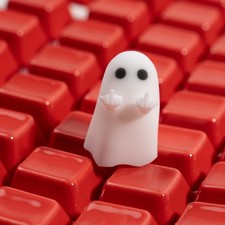 ULTRAEQUIP Artisan Keycaps - Resin 1U ESC Custom Hey-You Ghost picture