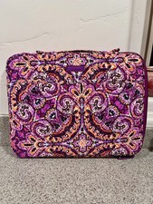 Vera Bradley Dream Tapestry Tablet Tamer Purple Paisley Quilted Case One Size picture