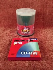 Blank CD Lot Of 2, K Hypermedia CD-R (100 Disc), Smartbuy CD-RW (5), 80min/700mb picture