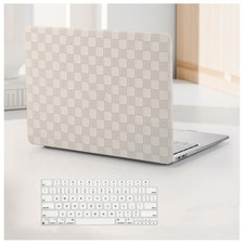 BYCeKe for MacBook Air 15 inch Case 2026-2023 M5 M4 M3 M2, Checker Beige picture