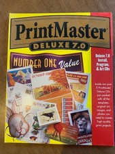 PrintMaster Deluxe 7.0. 5 CD set.   Never Used.  These are Art CDs picture