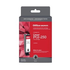 Office Depot Reman Ink Cartridge, Compare To Canon PGI-250, Black picture