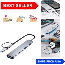 Versatile 7 Port USB C Hub with Fast Charging - Perfect for Mac & Windows picture