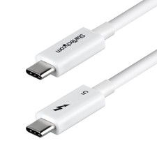 StarTech TBLT5MM50CM240WWH 1.5ft Thunderbolt 5 Cable 240W 8K White picture