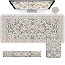 Mouse Pad with Wrist Rest,Large Desk Mat Set,Ergonomic Keyboard Pad with Wris... picture