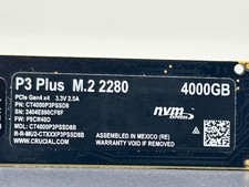 Crucial P3 Plus (CT4000P3PSSD8) 4000GB (4TB) NVMe M.2 2280 SSD - 29% Health picture