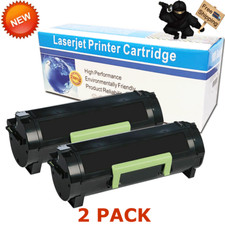 2 PCS 60F1H00 Toner For Lexmark MX310dn MX410de MX510de MX511de MX610de MX611de picture