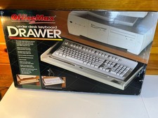 NEW Antique Vintage Computing 1990s 90s OfficeMax Under Desk Keyboard Drawer NOS picture