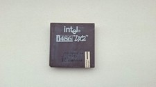 Intel 486DX2-66 A80486DX2-66 rare spec SX762 vintage CPU GOLD miss 1 pin picture