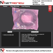 NEW Arista CAB-Q-4S-100G-2M DAC Cable 2 Meters picture