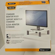 Fellowes Standard Monitor Riser 91712 Open Box White Gray picture