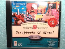 Broderbund American Greetings Scrapbooks & More Version 7 w/ License Year 2002 picture