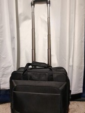 Amazon Basics Rolling Wheels Laptop Case Good Condition Black with Wheels picture