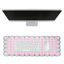 Scalloped Desk Mat, 31.5 x 11.8