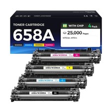 658A Toner Cartridge Set 4-Pack Replacement for HP 658A W2000A W2001A W2002A ... picture