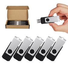 Lot 1/5pcs 64GB USB 2.0 Flash Drive Metal Anti-Skid Swivel Memory Sticks U Disk picture