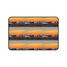 Serene Sunset Desk Mat - Coastal Decor for Home Office picture
