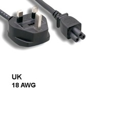 [10X] 6' UK Britain 3 Prong Notebook AC Power Cord IEC60320 C5 to BS1363 5A/250V picture