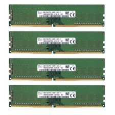 Hynix 32GB (4X8GB) DDR4 2400MHz PC4-19200 1RX8 UDIMM Memory Ram HMA81GU6AFR8N-UH picture
