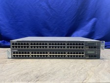 Juniper EX3300-48P PoE+ 48-Port Gigabit Ethernet Switch Lot of 2 - Both Power On picture