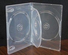 NEW 1 MegaDisc Clear 4 Discs DVD Replace Case Box 14 mm Holder w Flap Premium picture