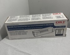 Genuine OEM Okidata Oki 43865720 C6100 C6150 C5550 MC560 Black Toner 8k NIB picture