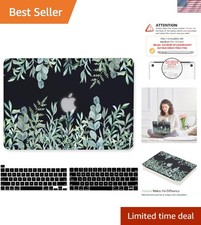 Protective See-Through MacBook Pro 13 Inch Hard Cover with Stylish Floral Finish picture