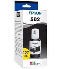 Epson 502 Black EcoTank Ink Bottle – 127ml, Genuine OEM, Sealed, for Inkjet NEW picture