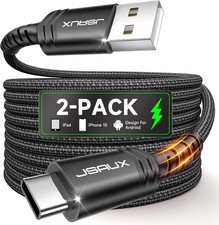 JSAUX USB C Cable [2-Pack 6.6ft], USB A to USB Cord Fast Charging for iPhone Air picture