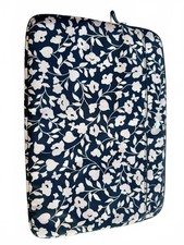 Kate Spade Black & White Floral Padded Laptop Case Sleeve  picture