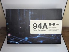 Set of 2 New HP Compatible 94A Black Toner Ink Cartridges CF294A for HP LaserJet picture