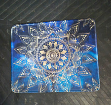 Blue & White Mandala Pattern Mouse Pad, Decorative Patterned Design picture