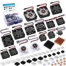 Heatsink Fan Kit for Raspberry Pi, Cooler Fan Set, PWM Speed Control picture