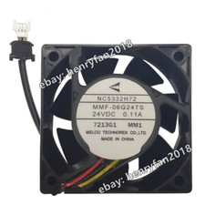 Melco MMF-06G24TS-MM1 NC5332H72 24V 0.11A 60*60*25MM Servo Driver Cooling Fan picture