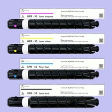 Compatible Canon GPR-55 GPR55 Toner, Set of CMYK / 2 Packs of Black picture