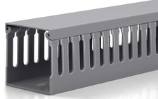 6 FT 2x2 Inch Server Rack Cable Management Raceway PVC Duct Kit Grey 50x50mm picture