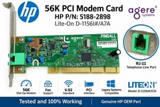 HP 5188-2898 Agere Lite-On 56K PCI Dial-Up Fax Modem Card D-1156I/A7A picture