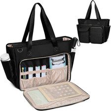 Teacher Tote Bag with Padded Laptop Sleeves 15.6 Inch Work Bag for Teachers and picture