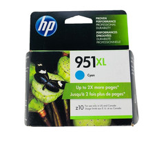 GENUINE HP 951XL Cyan High-yield Ink Cartridge CN046AN OfficeJet 8600 SEALED BOX picture