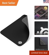 QcK Medium Mousepad: Black Micro-Woven Cloth for Ultimate Gaming Performance picture