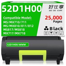 53B1H00 53B1000 Toner Cartridge Compatible for Lexmark MS817 MS818 MX717 MX718 picture