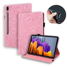 For Samsung Galaxy Tab S9 Ultra/S8 Plus/S7 PU Leather Embossed Folio Flip Case picture