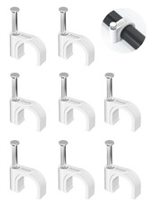Cable Clips 100Pcs 8Mm Nail in Clips for round Ethernet Cables Wall Clips Cable picture