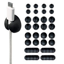 Wrap-It Storage Cable Clips Black picture