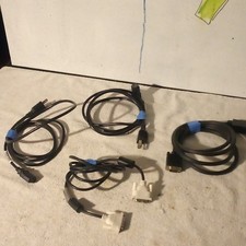 Lot Mixed Computer Cables: 6ft IEC C13/C14 Power Cords, VGA & DVI, Ferrite picture